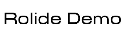 Rolide Demo Font Image