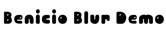 Benicio Blur Demo Font Image