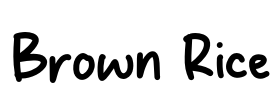 Brown Rice Font Image