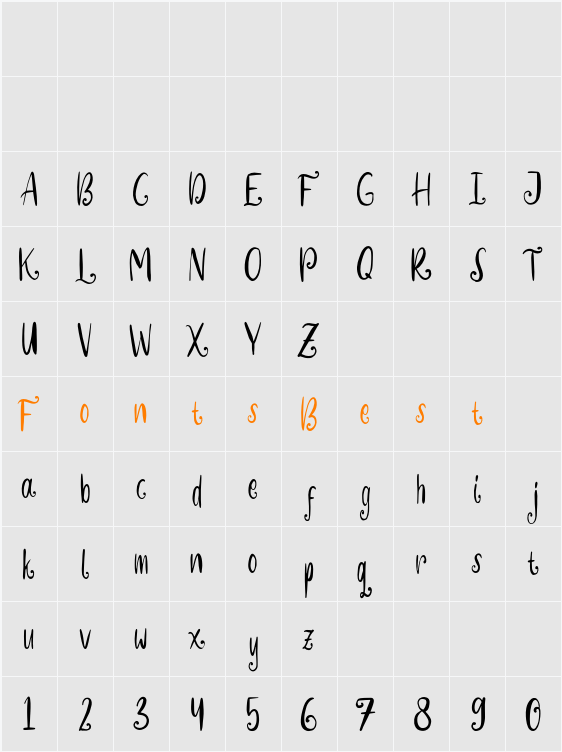 Fairyfine  Character Map