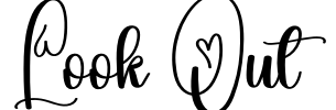 Look Out Font Image