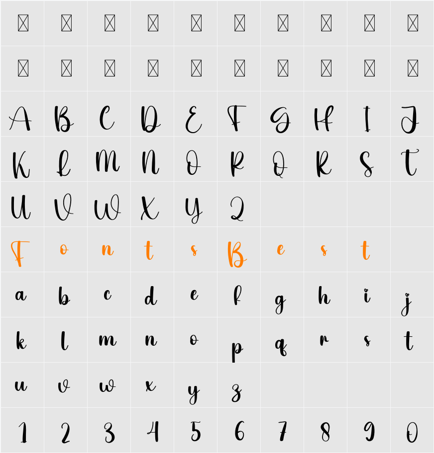 Shiny Character Map