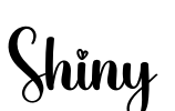 Shiny Font Image