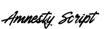 Amnesty Script Font Image
