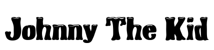 Johnny The Kid Font Image