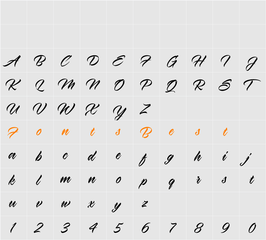 Virmana Script Character Map