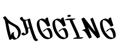 Dagging Font Image