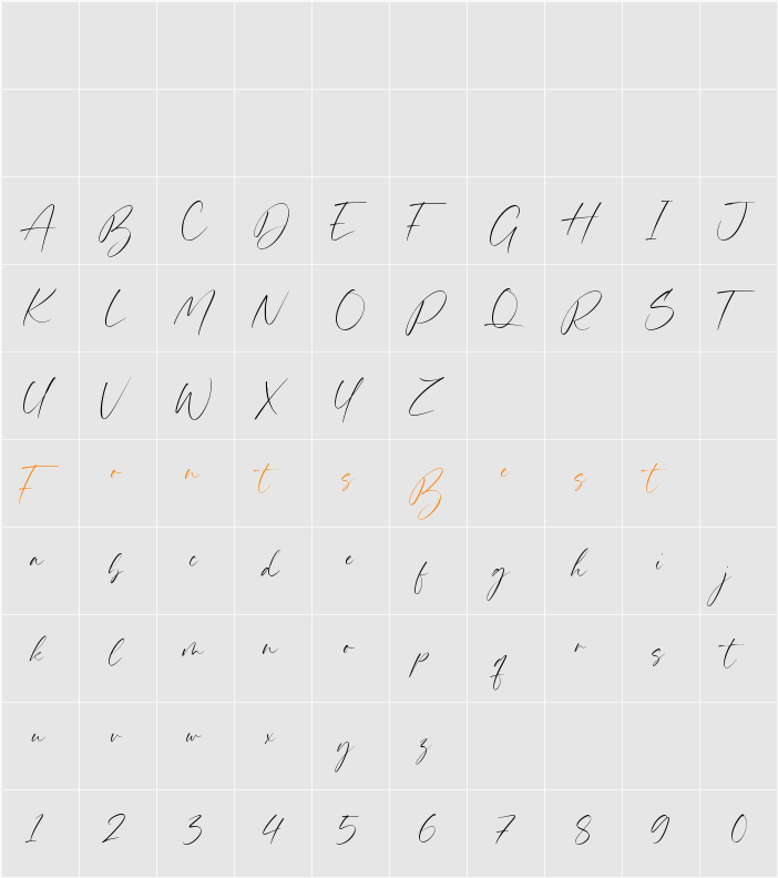 Authentic Harmony Character Map