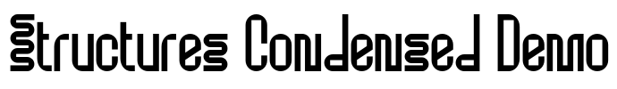 Structures Condensed Demo Font Image