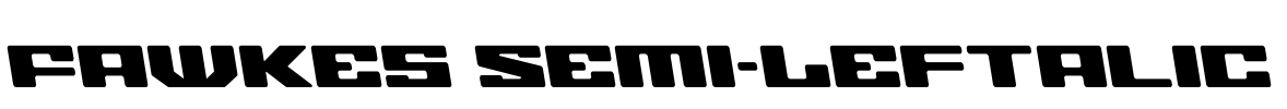 Fawkes Semi-Leftalic Font Image