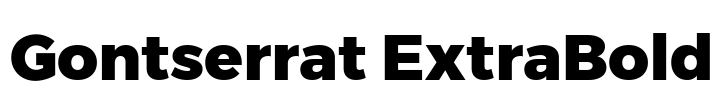 Gontserrat ExtraBold Font Image