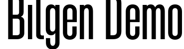 Bilgen Demo Font Image