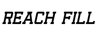 Reach Fill Font Image