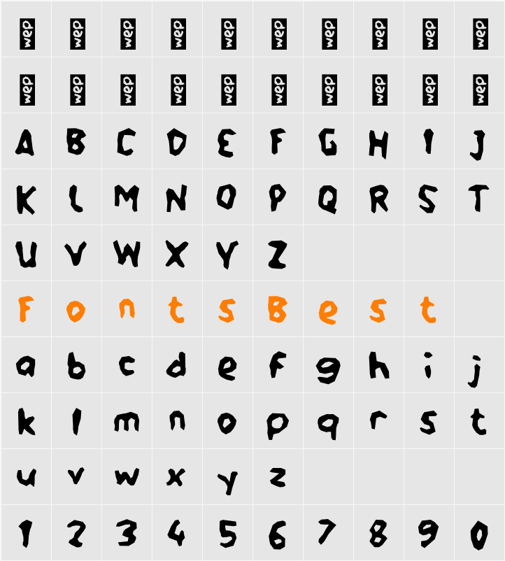 M Mendaz Character Map