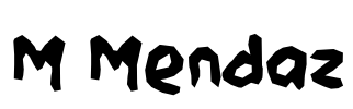 M Mendaz Font Image