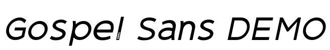 Gospel Sans DEMO Font Image