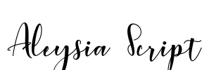 Aleysia Script Font Image