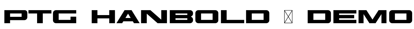 PTG HANBOLD - DEMO Font Image