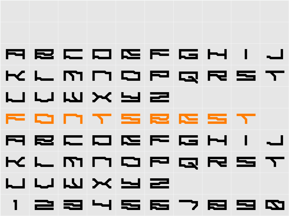EXOBYTE Character Map