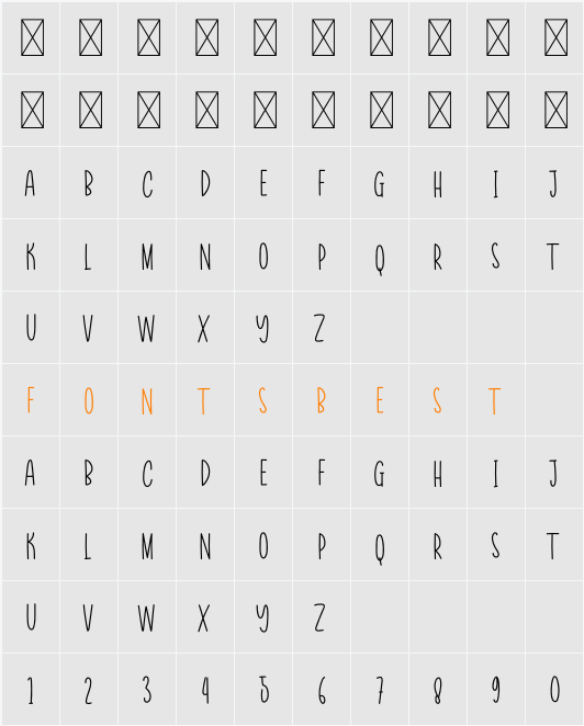 Simple And Minimalis Character Map