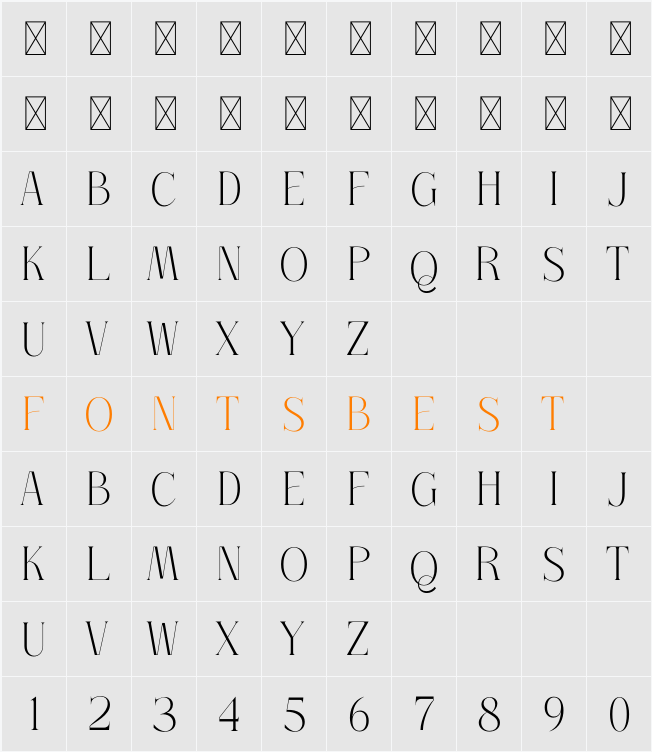 Thorco Character Map