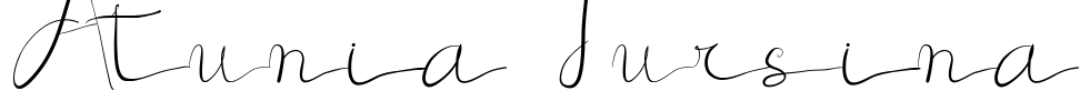 Atunia Tursina Font Image