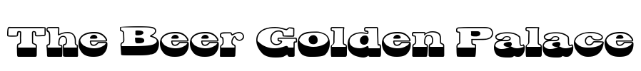 The Beer Golden Palace Font Image