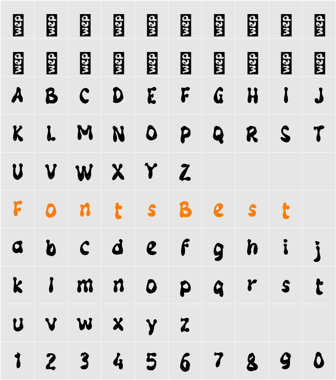 g Groovy George Character Map