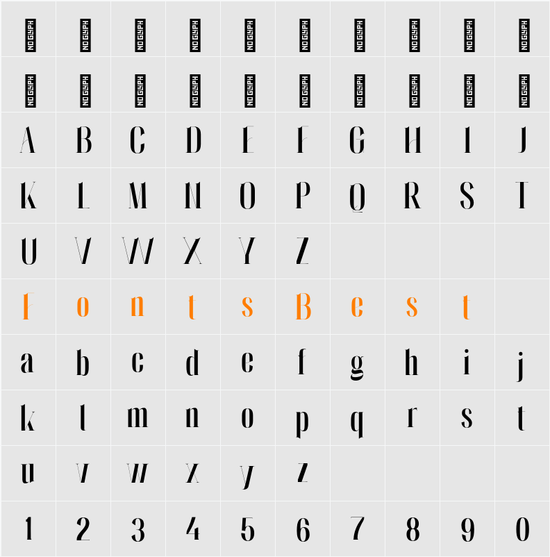 Ludwigon Personal Use Character Map