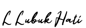 L Lubuk Hati Font Image