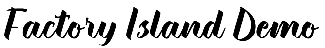 Factory Island Demo Font Image