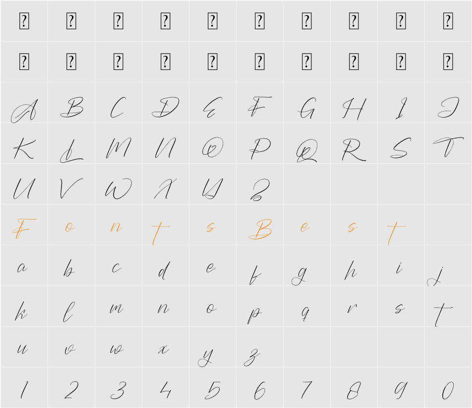 Barthwind Character Map
