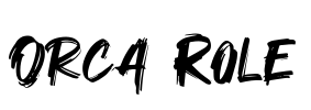 Orca Role Font Image