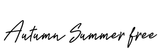 Autumn Summer free Font Image
