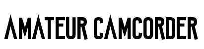 Amateur Camcorder Font Image