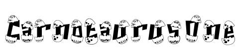 Carnotaurus One Font Image