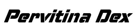 Pervitina Dex Font Image