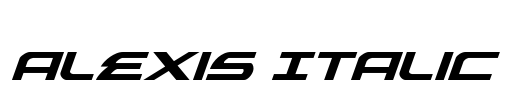 Alexis Italic Font Image