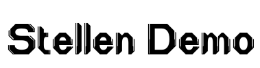 Stellen Demo Font Image