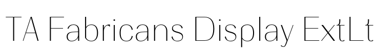TA Fabricans Display ExtLt