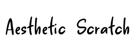 Aesthetic Scratch Font Image