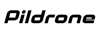 Pildrone Font Image