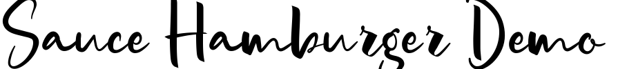 Sauce Hamburger Demo Font Image