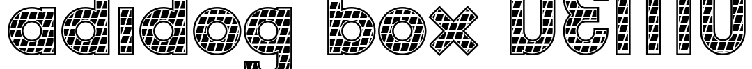 adidog box DEMO Font Image