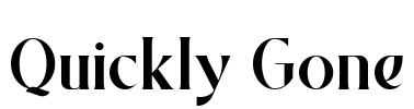 Quickly Gone Font Image