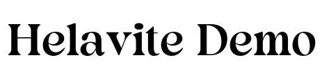 Helavite Demo Font Image