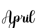 April Font Image