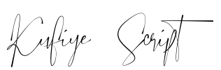 Kufiye Script Font Image