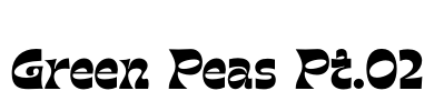 Green Peas Pt.02 Font Image