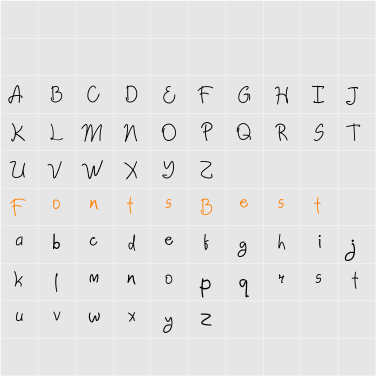 Abim Penyok Character Map